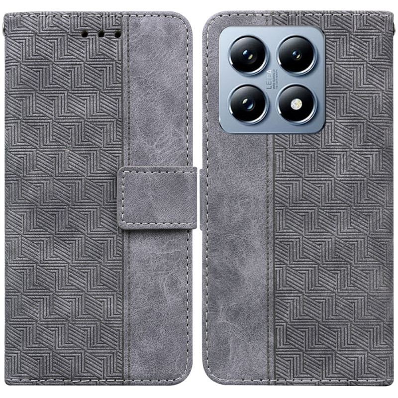 Flip Cover Xiaomi 14t Vævet Mønster