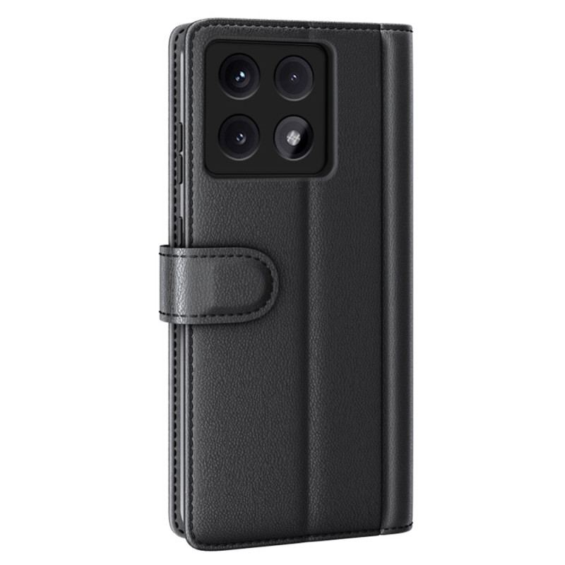 Læder Cover Xiaomi 14t Telefon Etui Ægte Læder