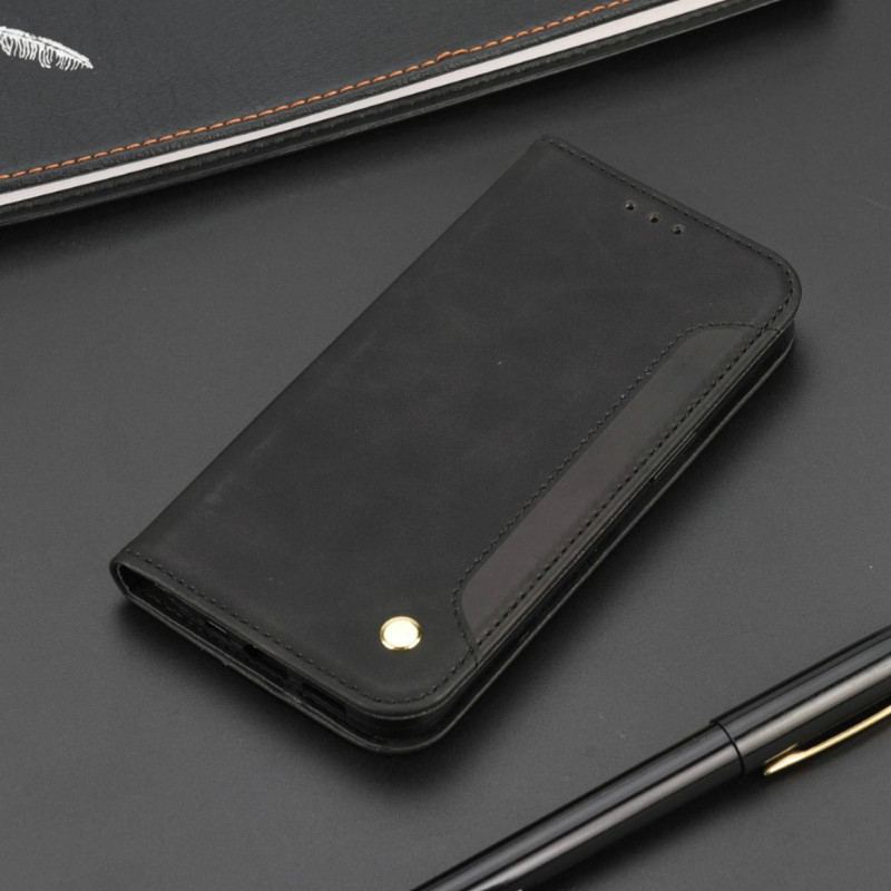 Cover Xiaomi Redmi 10A Flip Cover Bicolor Med Nitte