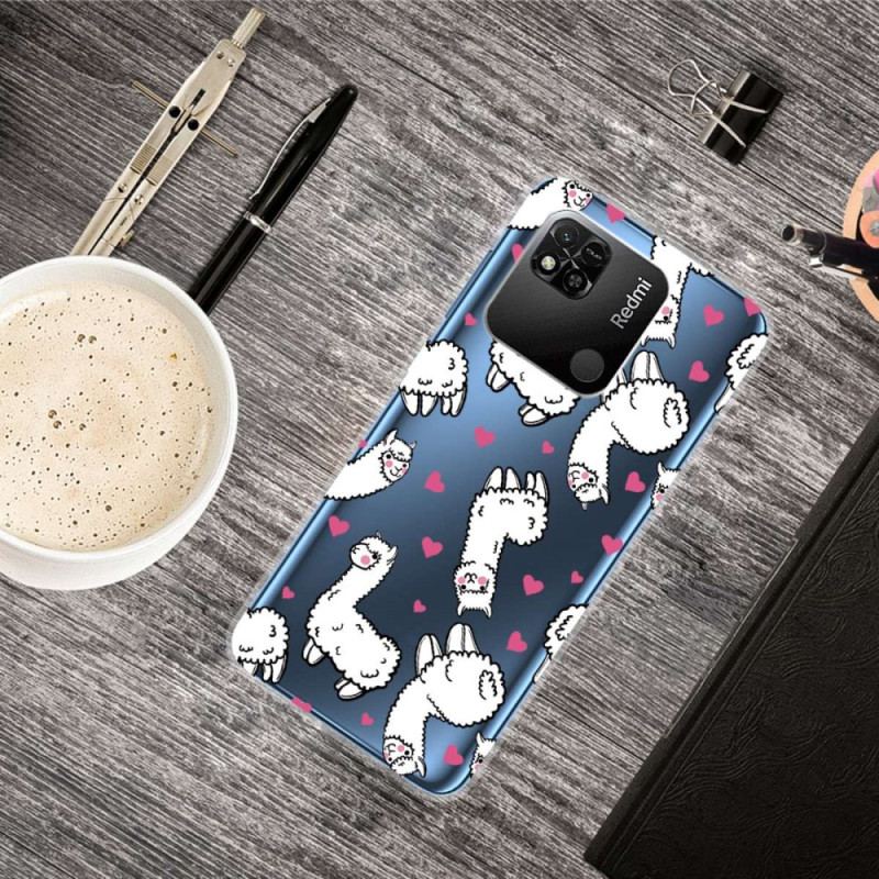 Cover Xiaomi Redmi 10A Sømløse Flere Lamaer