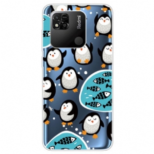 Cover Xiaomi Redmi 10A Sømløse Pingviner