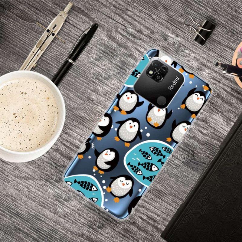 Cover Xiaomi Redmi 10A Sømløse Pingviner