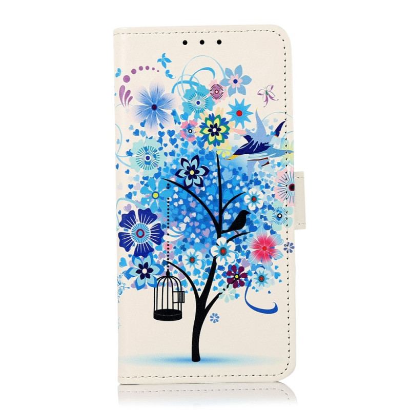 Flip Cover Xiaomi Redmi 10A Blomstrende Træ