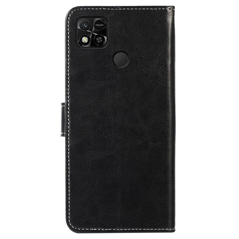 Flip Cover Xiaomi Redmi 10A Couture Lædereffekt