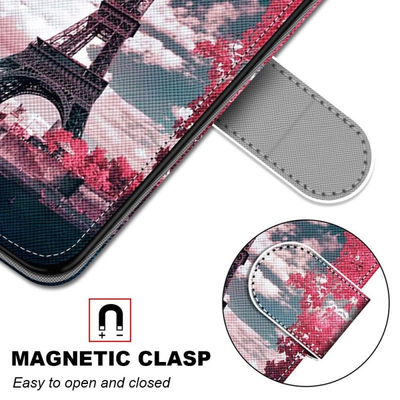 Flip Cover Xiaomi Redmi 10A Eiffeltårnet Om Sommeren