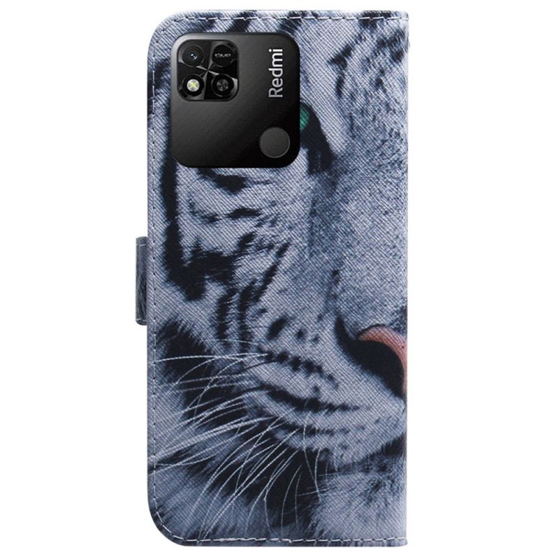 Flip Cover Xiaomi Redmi 10A Hvid Tiger