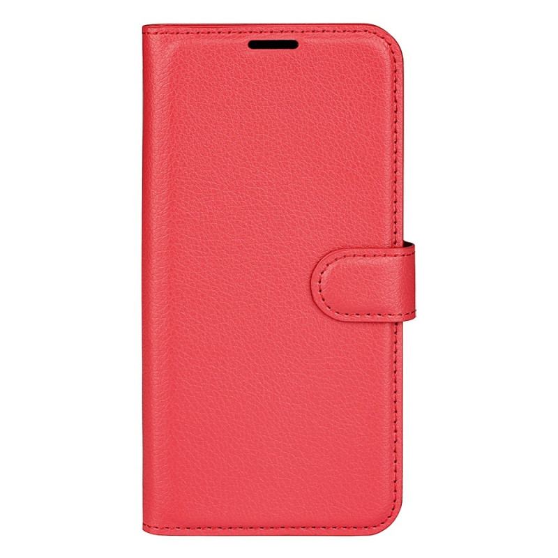 Flip Cover Xiaomi Redmi 10A Klassisk Litchi-lædereffekt