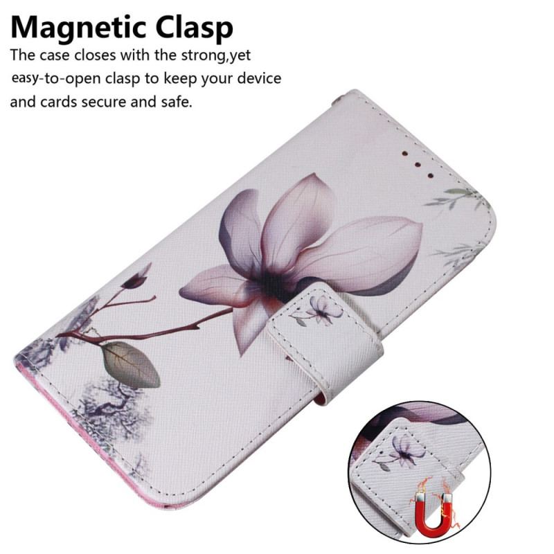 Flip Cover Xiaomi Redmi 10A Lyserød Blomst