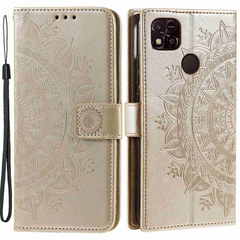 Flip Cover Xiaomi Redmi 10A Mandala Sun Med Snor