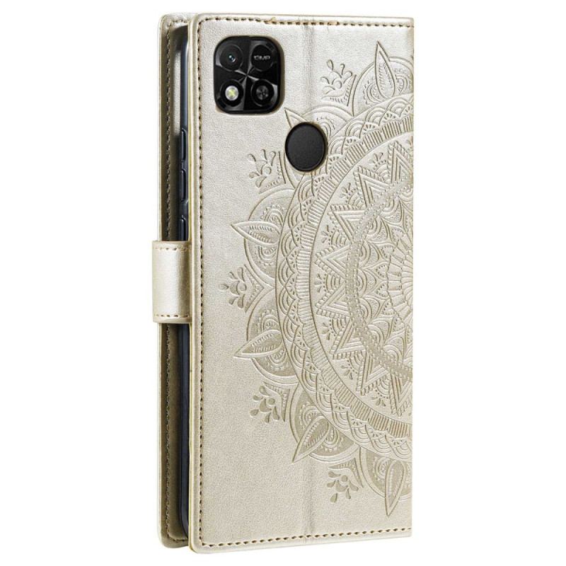 Flip Cover Xiaomi Redmi 10A Mandala Sun Med Snor