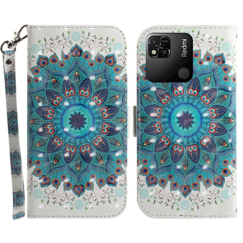 Flip Cover Xiaomi Redmi 10A Med Snor Strappy Mandala