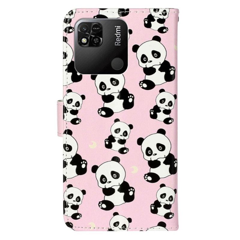 Flip Cover Xiaomi Redmi 10A Med Snor Strappy Pandaer