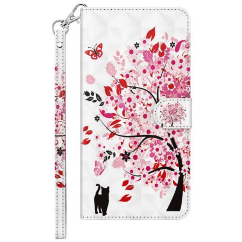 Flip Cover Xiaomi Redmi 10A Med Snor Strappy Rose Tree