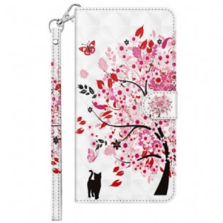 Flip Cover Xiaomi Redmi 10A Med Snor Strappy Rose Tree