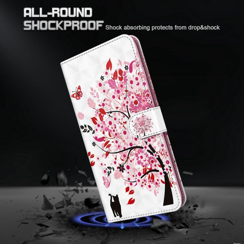 Flip Cover Xiaomi Redmi 10A Med Snor Strappy Rose Tree