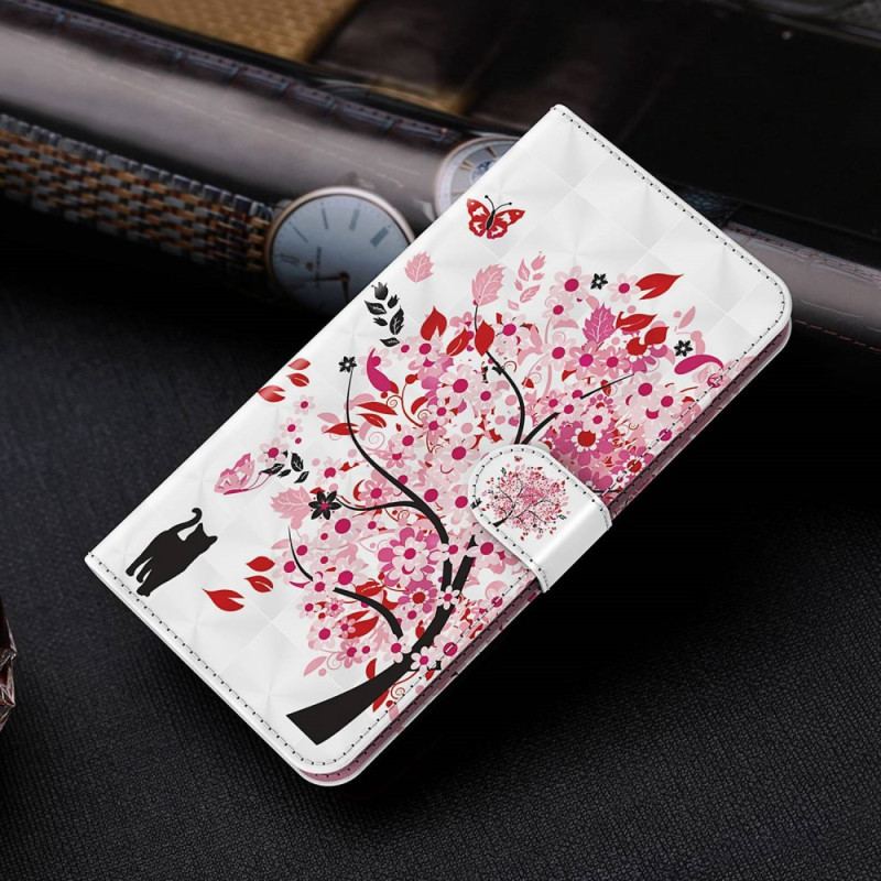 Flip Cover Xiaomi Redmi 10A Med Snor Strappy Rose Tree