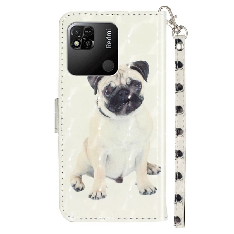 Flip Cover Xiaomi Redmi 10A Med Snor Thong Hund