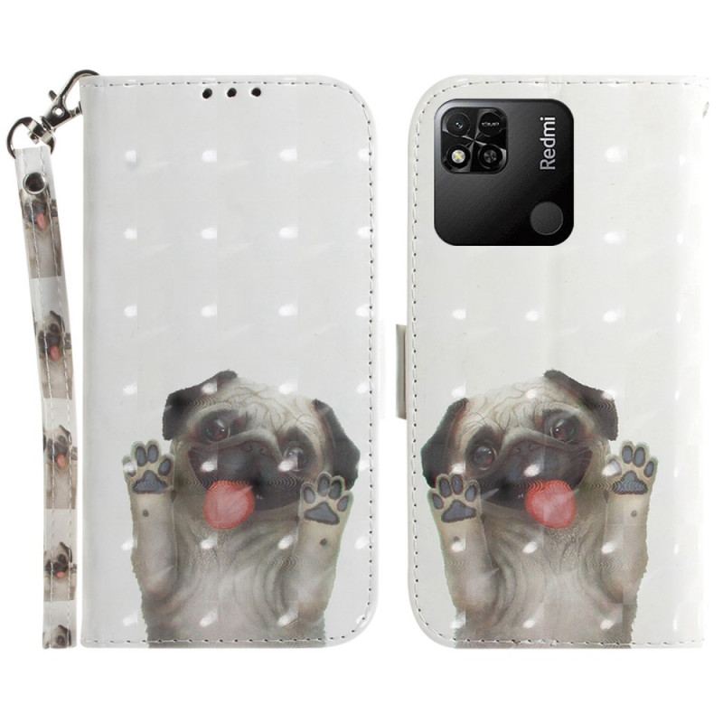 Flip Cover Xiaomi Redmi 10A Med Snor Thong Pug