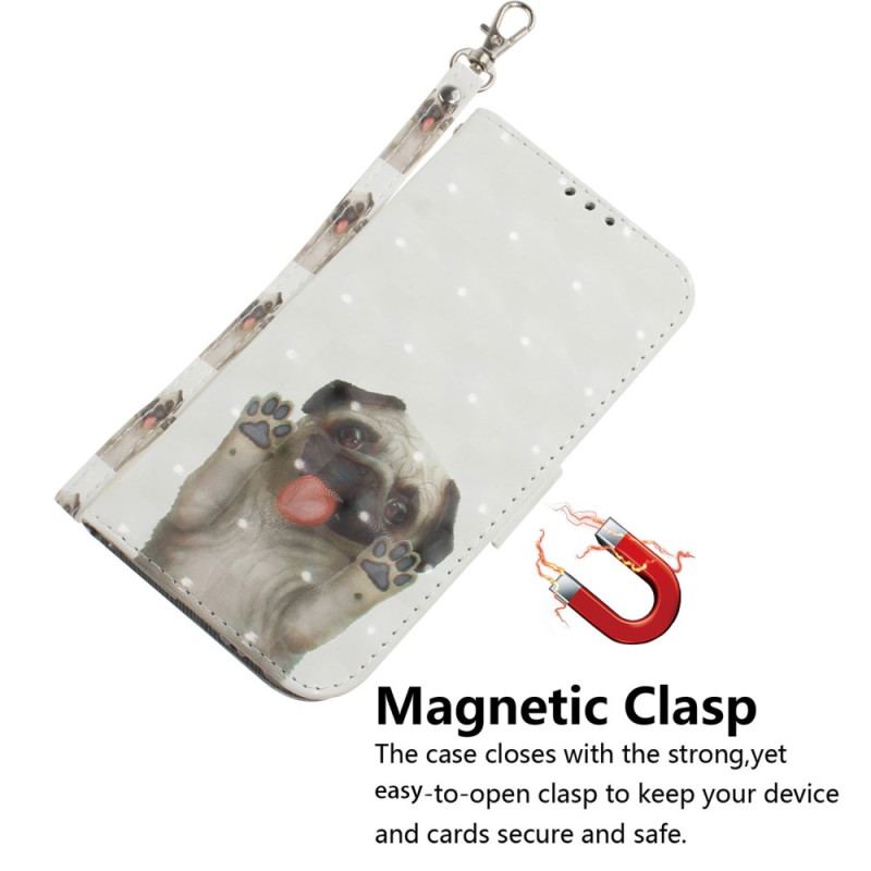 Flip Cover Xiaomi Redmi 10A Med Snor Thong Pug