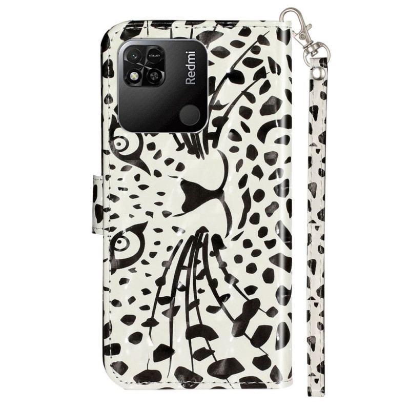 Flip Cover Xiaomi Redmi 10A Med Snor Thong Tiger