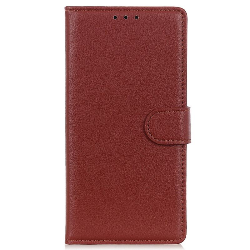 Flip Cover Xiaomi Redmi 10A Traditionelt Imiteret Læder