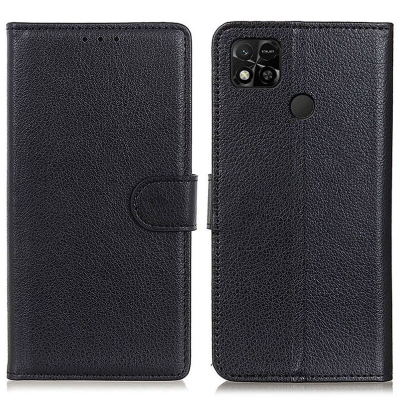 Flip Cover Xiaomi Redmi 10A Traditionelt Imiteret Læder