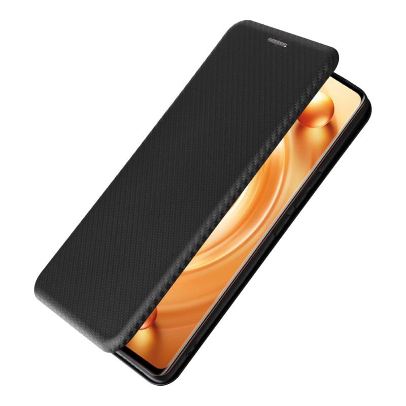 Cover Vivo X80 Pro Flip Cover Farvet Kulfiber