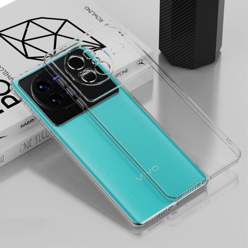 Cover Vivo X80 Pro Transparent Metallisk Kontur