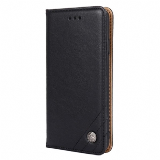 Cover Samsung Galaxy A03s Flip Cover Stil Lædernitte