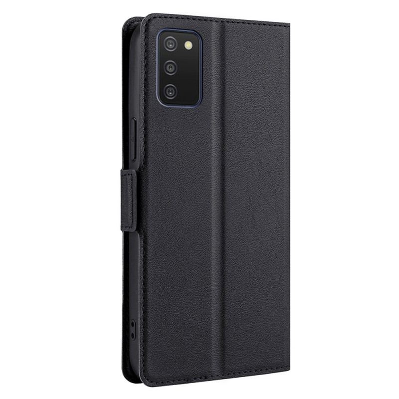 Cover Samsung Galaxy A03s Flip Cover Vintage Læder Stil