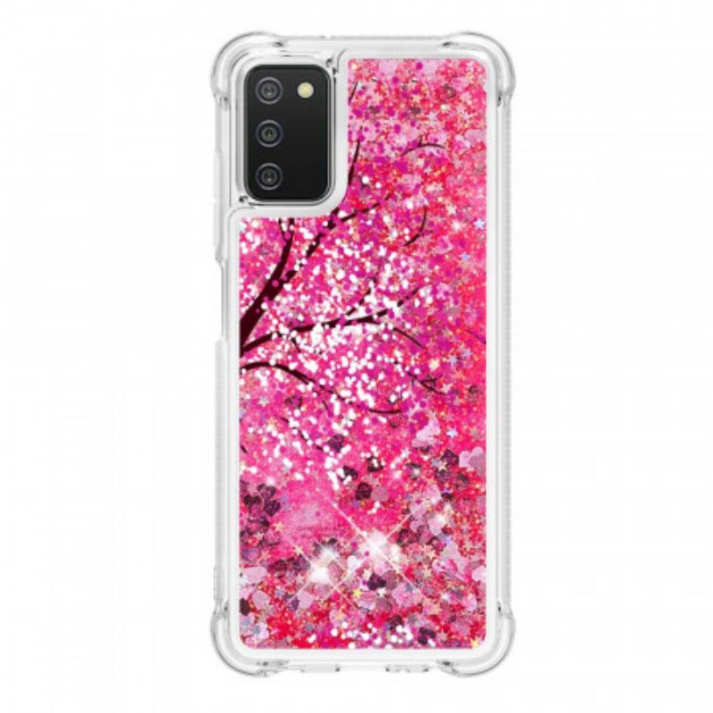 Cover Samsung Galaxy A03s Glitter Træ