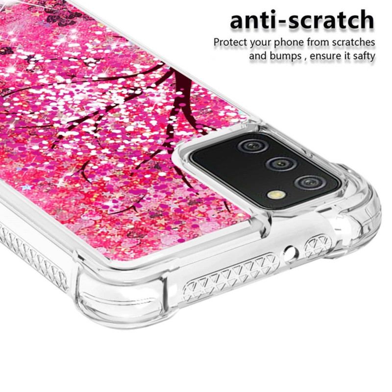 Cover Samsung Galaxy A03s Glitter Træ