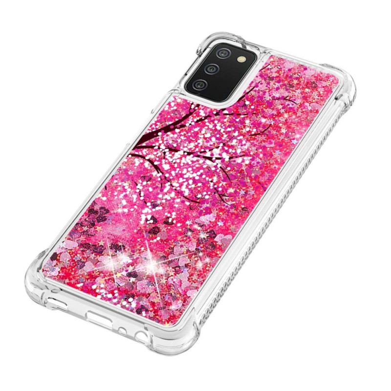 Cover Samsung Galaxy A03s Glitter Træ