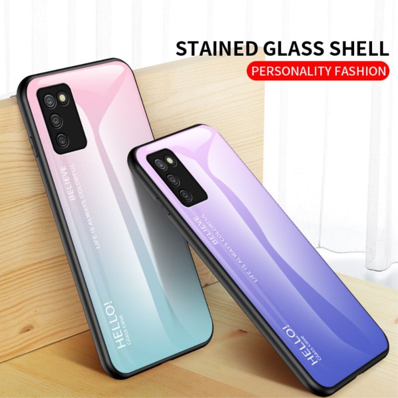 Cover Samsung Galaxy A03s Hærdet Glas Hej