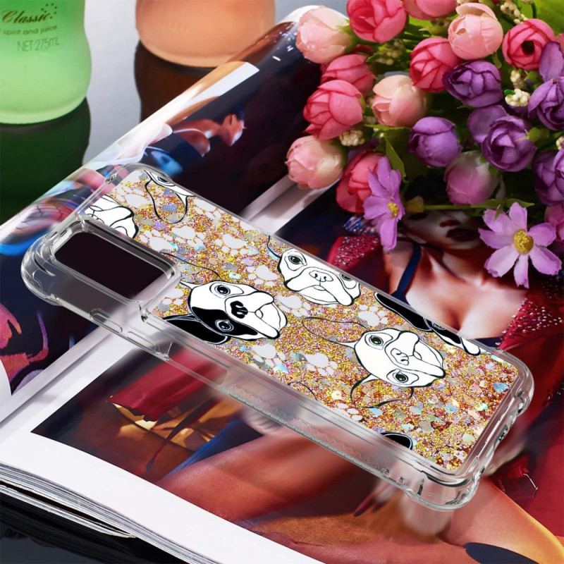 Cover Samsung Galaxy A03s Mr Hunde Pailletter