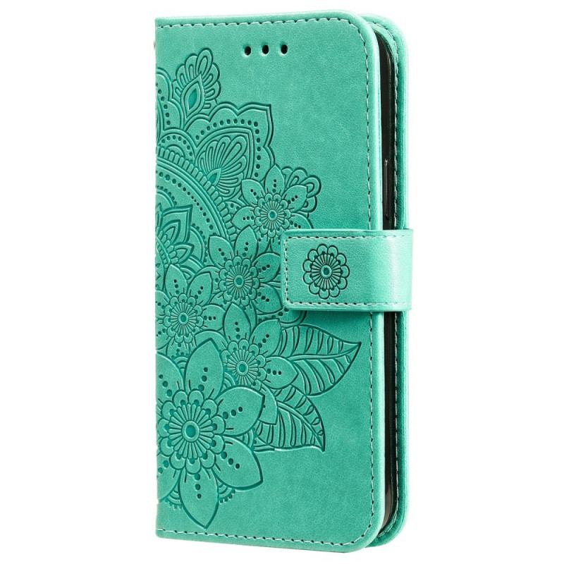 Flip Cover Samsung Galaxy A03s Blomster Mandala