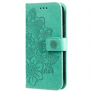 Flip Cover Samsung Galaxy A03s Blomster Mandala