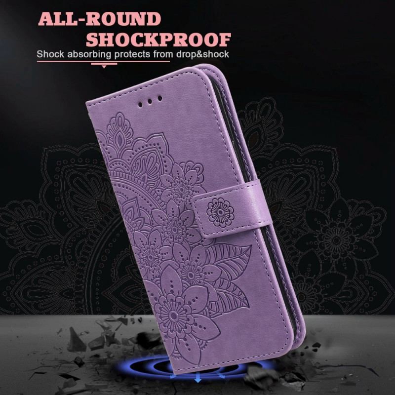 Flip Cover Samsung Galaxy A03s Blomster Mandala