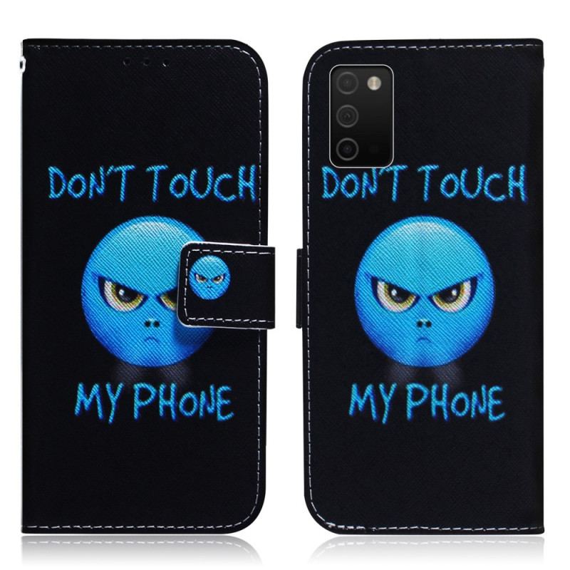 Flip Cover Samsung Galaxy A03s Emoji Telefon