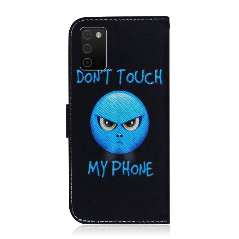 Flip Cover Samsung Galaxy A03s Emoji Telefon