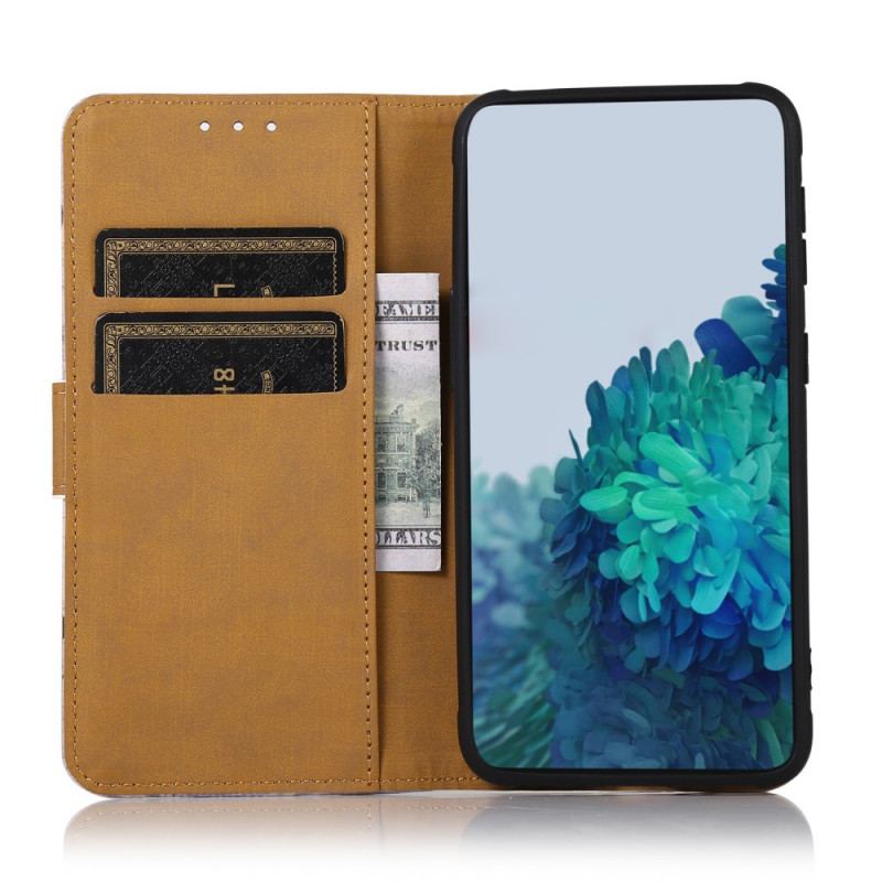 Flip Cover Samsung Galaxy A03s Hård Tiger