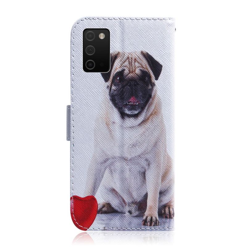 Flip Cover Samsung Galaxy A03s Mops Hund