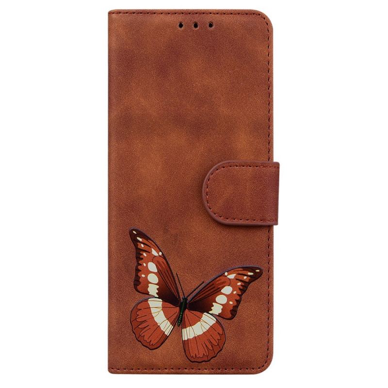 Flip Cover Samsung Galaxy A03s Skin-touch Butterfly