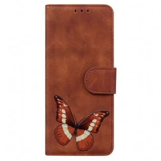 Flip Cover Samsung Galaxy A03s Skin-touch Butterfly