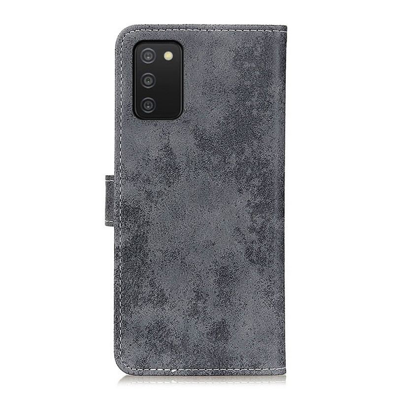 Flip Cover Samsung Galaxy A03s Vintage Kunstlæder