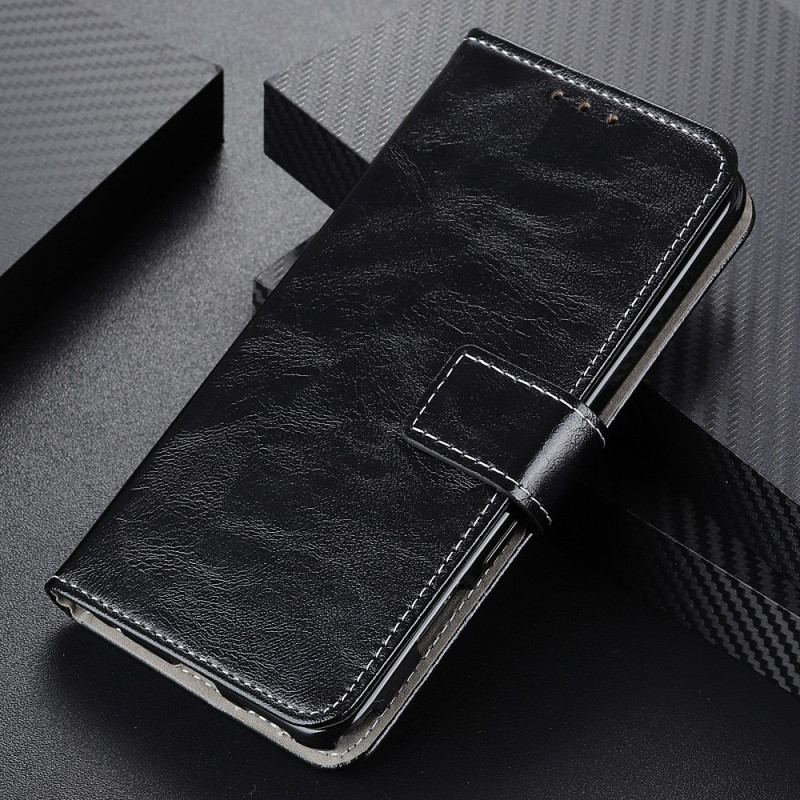 Flip Cover OnePlus 10T 5G Blankt Imiteret Læder