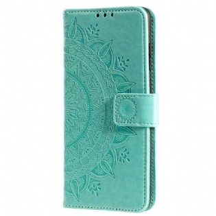 Flip Cover OnePlus 10T 5G Med Snor Strappy Sun Mandala