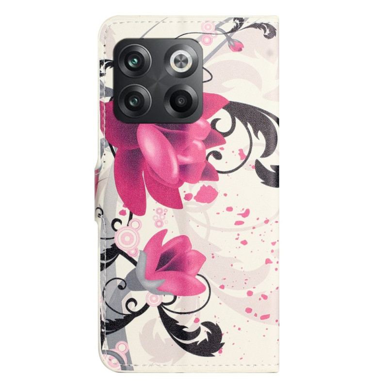 Flip Cover OnePlus 10T 5G Tropiske Blomster