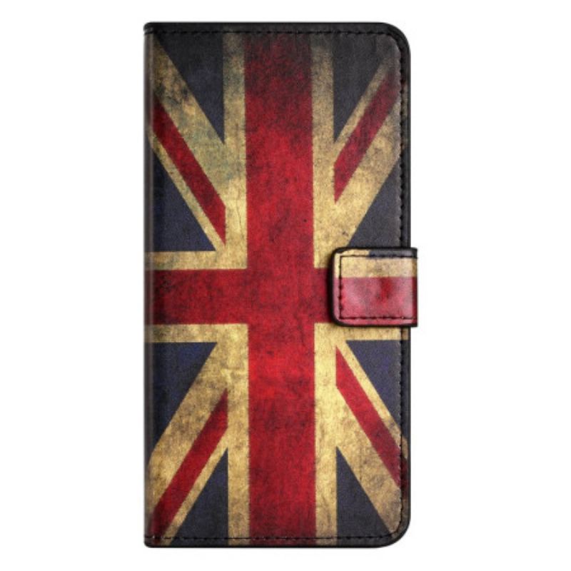 Flip Cover OnePlus 10T 5G Vintage Engelsk Flag