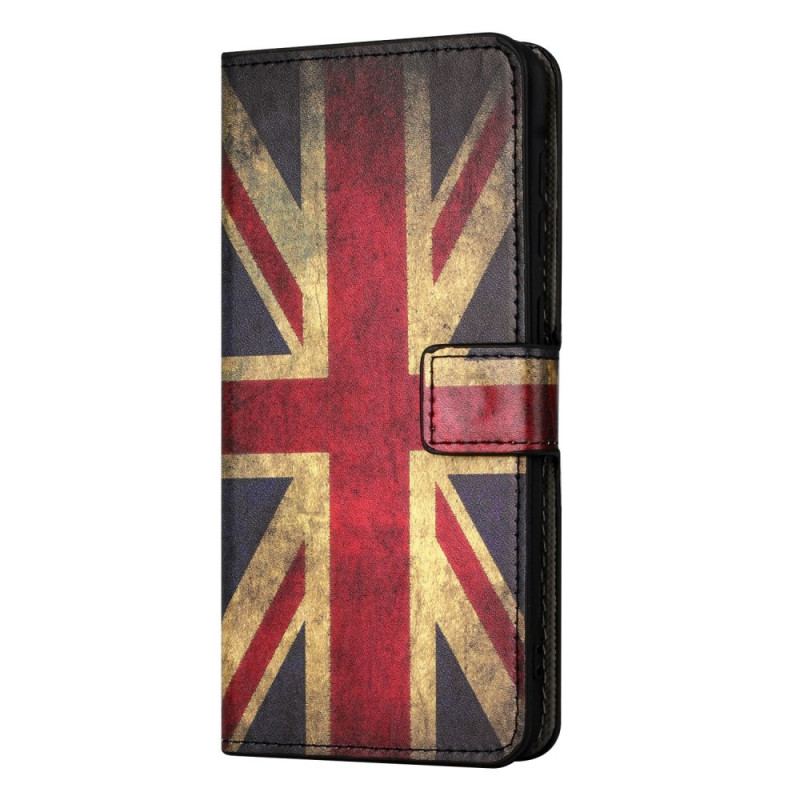 Flip Cover OnePlus 10T 5G Vintage Engelsk Flag